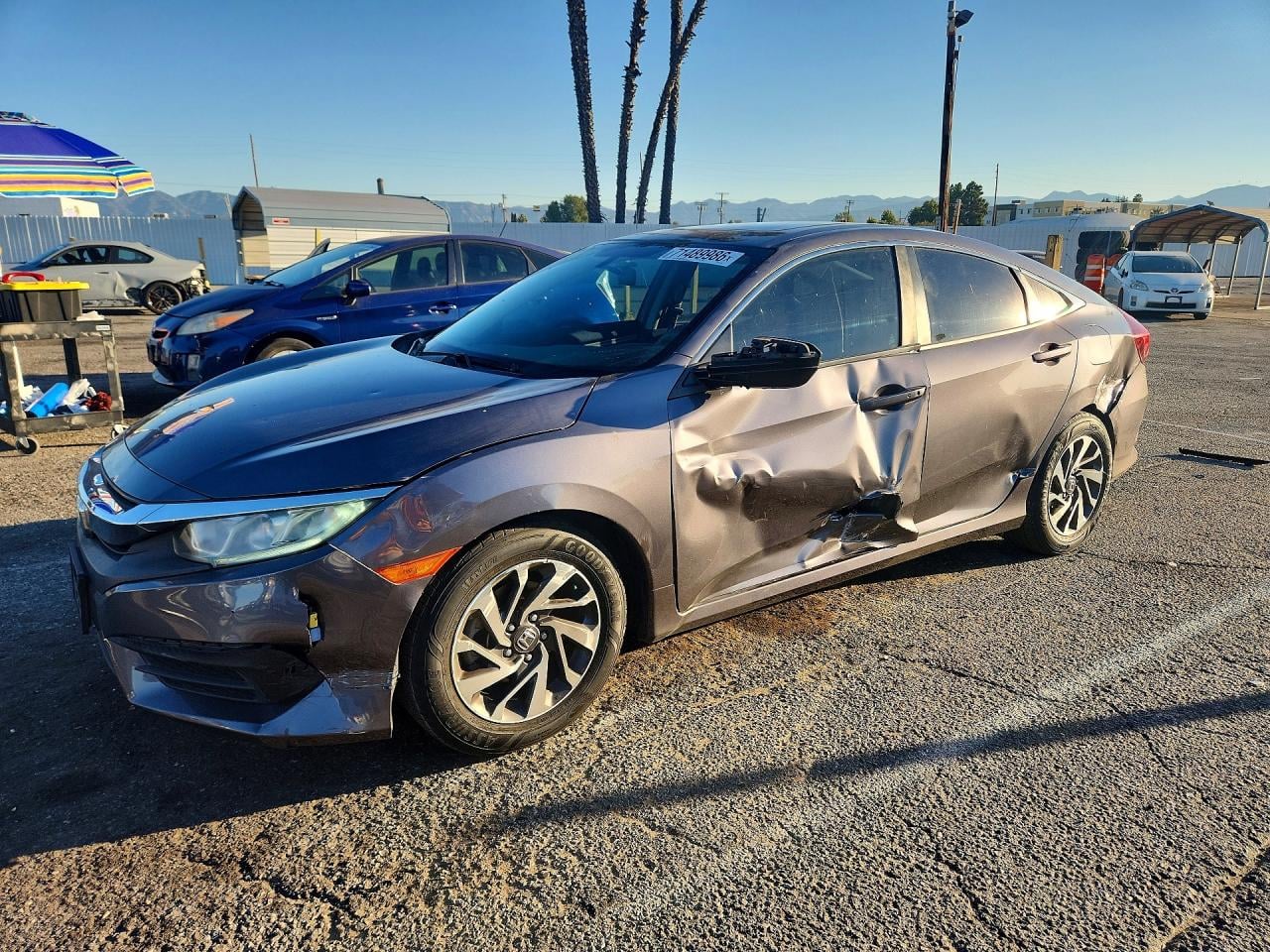 2018 HONDA CIVIC EX | 2HGFC2F75JH514166 | UPCARS