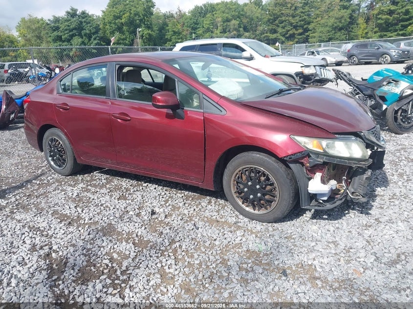 2013 HONDA CIVIC LX | 2HGFB2F58DH511915 | UPCARS