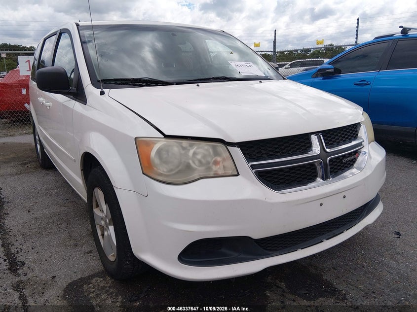 2013 DODGE GRAND CARAVAN SE | 2C4RDGBG9DR542918 | UPCARS