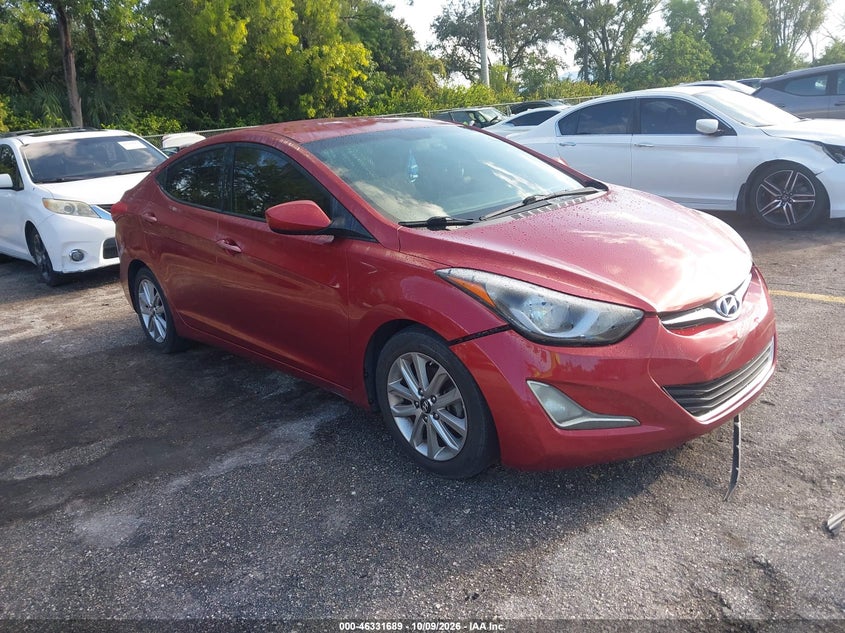 2014 HYUNDAI ELANTRA SE | 5NPDH4AE6EH544024 | UPCARS