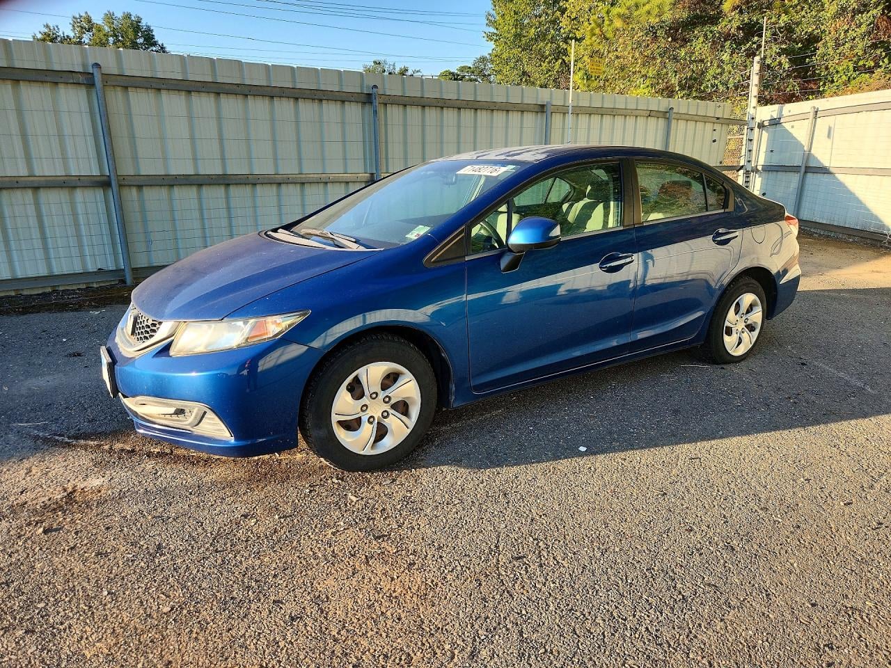 2013 HONDA CIVIC LX | 2HGFB2F55DH598298 | UPCARS