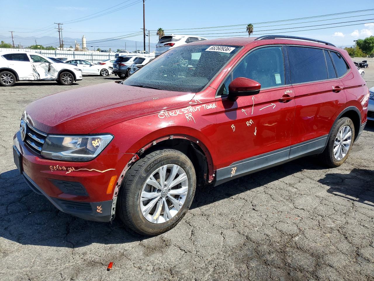 2019 VOLKSWAGEN TIGUAN S | 3VV1B7AX9KM125812 | UPCARS