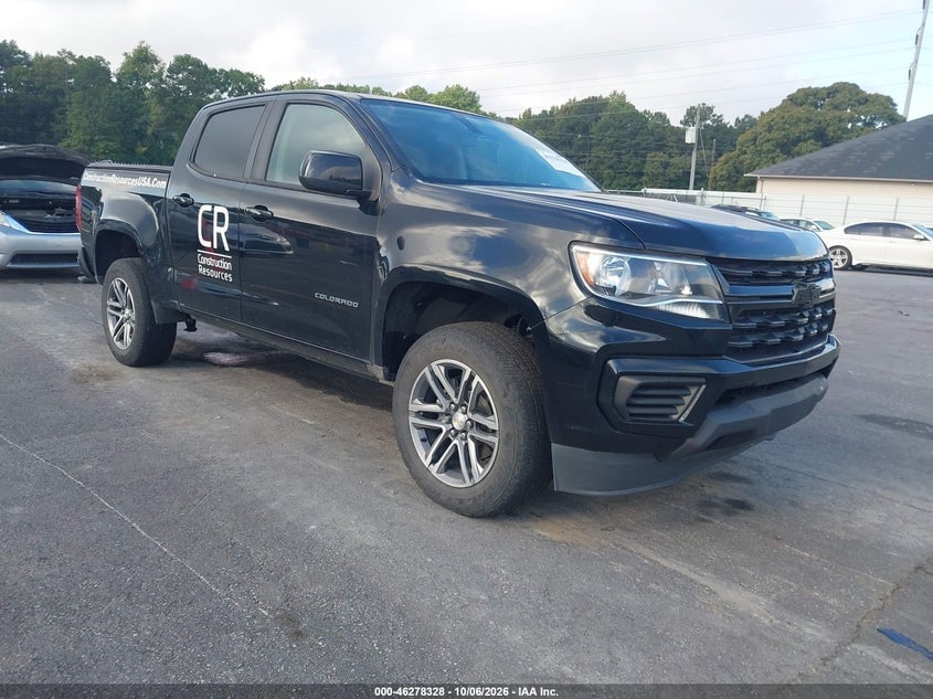 2021 CHEVROLET COLORADO 2WD  SHORT BOX WT | 1GCGSBENXM1294385 | UPCARS