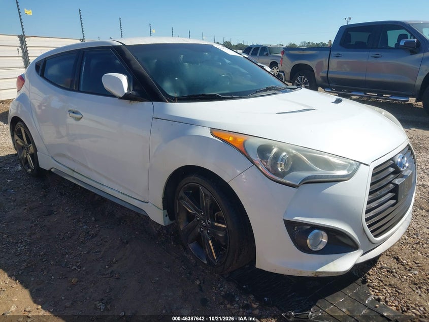 2013 HYUNDAI VELOSTER TURBO W/BLACK | KMHTC6AE6DU134118 | UPCARS