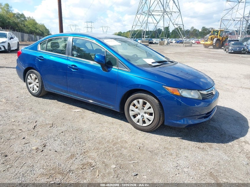 2012 HONDA CIVIC LX | 2HGFB2F59CH509542 | UPCARS