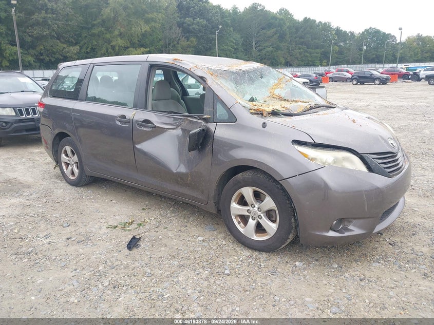 2012 TOYOTA SIENNA BASE V6 7 PASSENGER | 5TDZK3DCXCS276128 | UPCARS