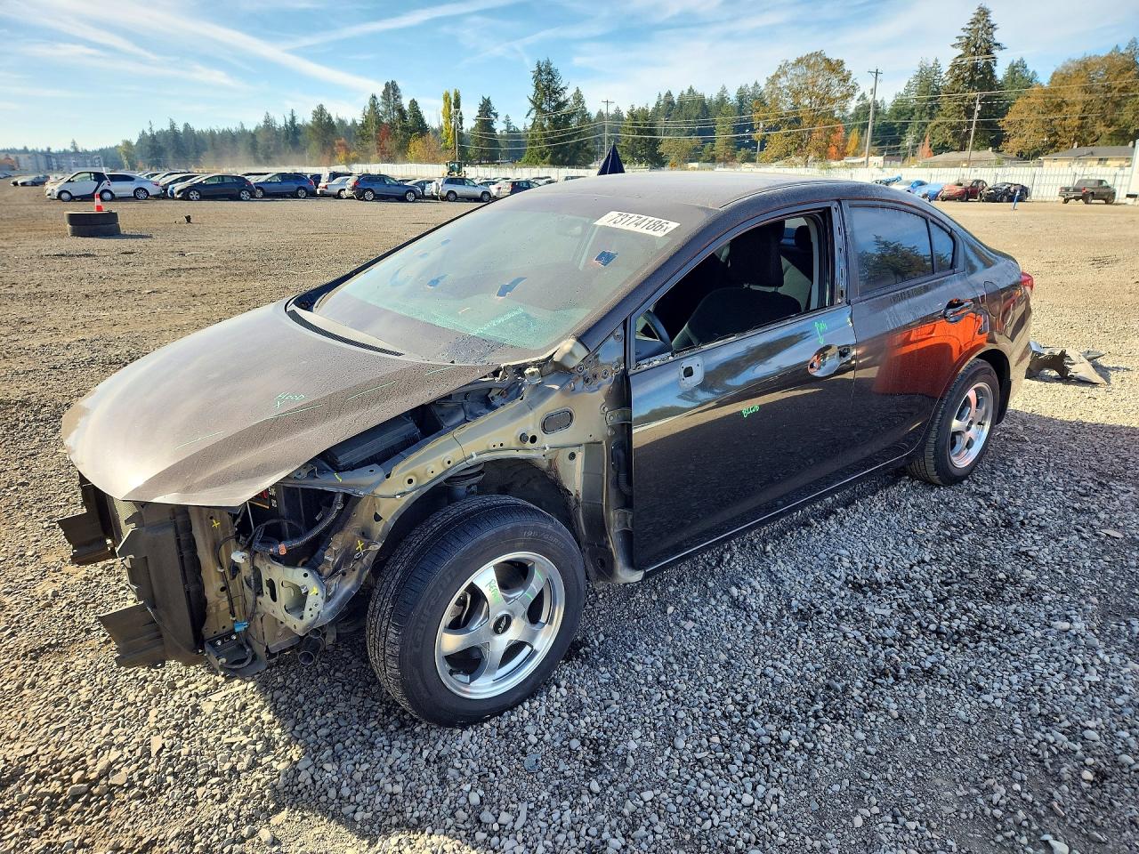 2013 HONDA CIVIC LX | 2HGFB2F5XDH582758 | UPCARS