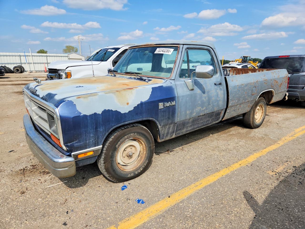 1989 DODGE D SERIES D100 | 1B7FE06Y0KS062837 | UPCARS