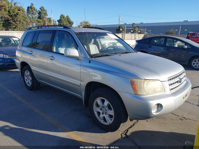 2001 TOYOTA HIGHLANDER V6 | JTEHF21A610014759 | UPCARS