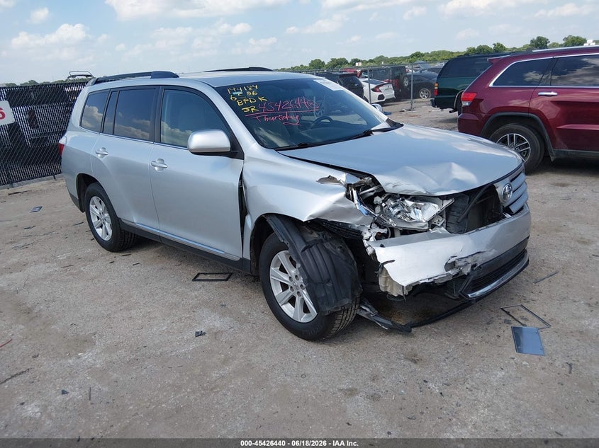 2013 TOYOTA HIGHLANDER BASE PLUS V6 | 5TDZK3EH1DS134343 | UPCARS