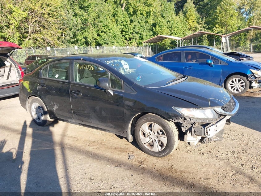 2013 HONDA CIVIC LX | 2HGFB2F54DH300307 | UPCARS