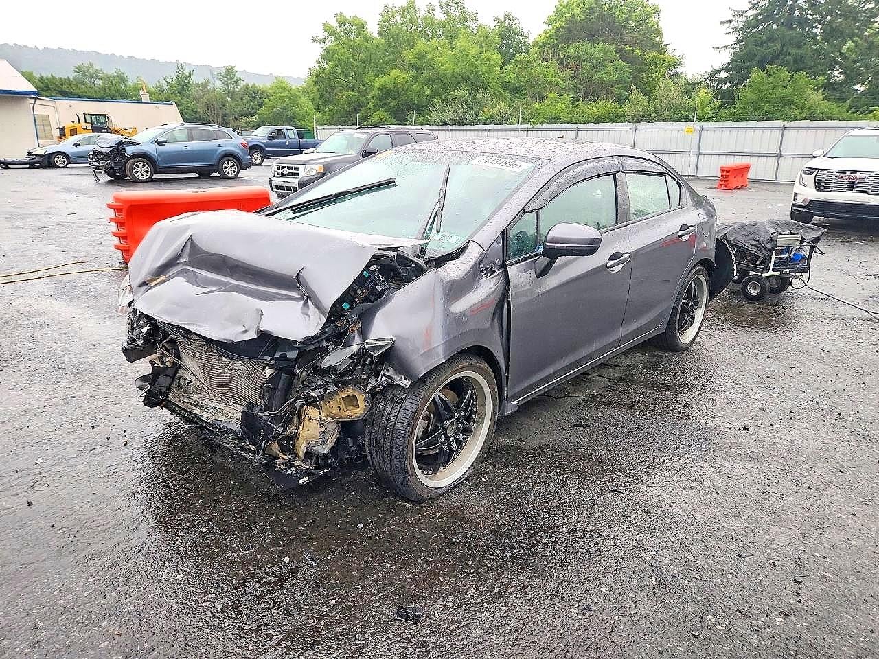 2014 HONDA CIVIC LX | 2HGFB2F5XEH515921 | UPCARS
