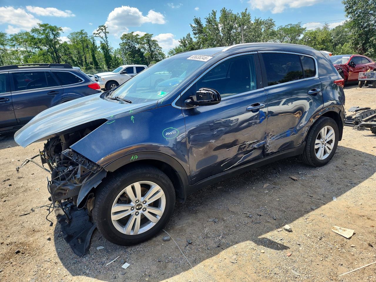 2017 KIA SPORTAGE LX | KNDPMCAC6H7180570 | UPCARS