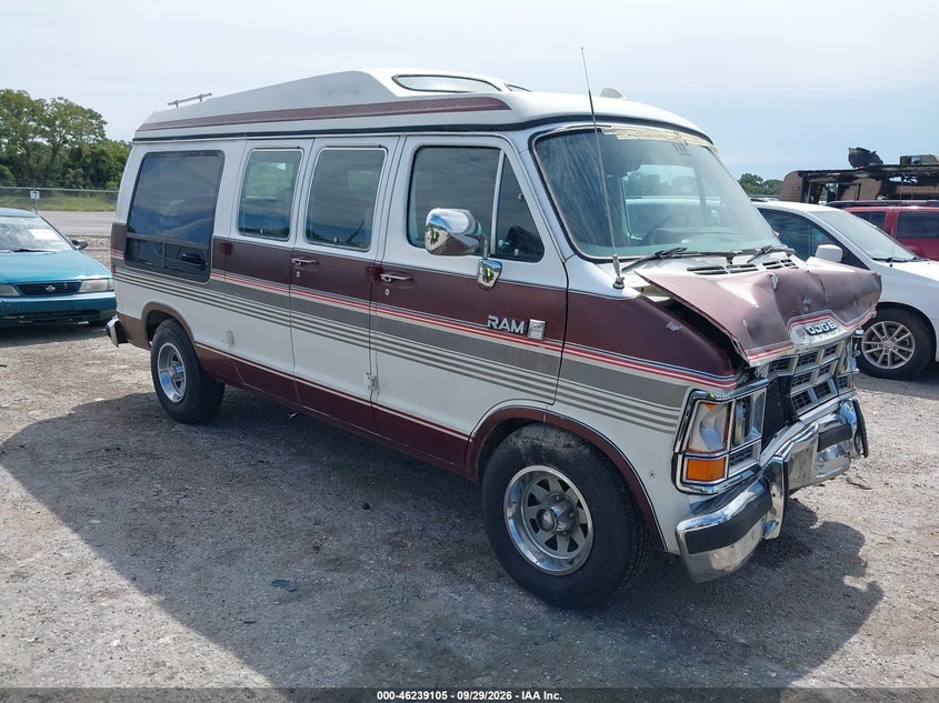 1987 DODGE RAM VAN B250 | 2B6HB23T1HK218025 | UPCARS