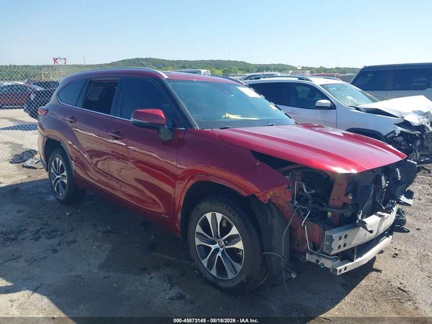 2022 TOYOTA HIGHLANDER HYBRID XLE | 5TDHBRCH1NS545373 | UPCARS