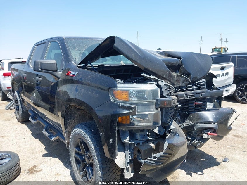 2021 CHEVROLET SILVERADO 1500 4WD  SHORT BED CUSTOM TRAIL BOSS | 1GCPYCEF3MZ332537 | UPCARS