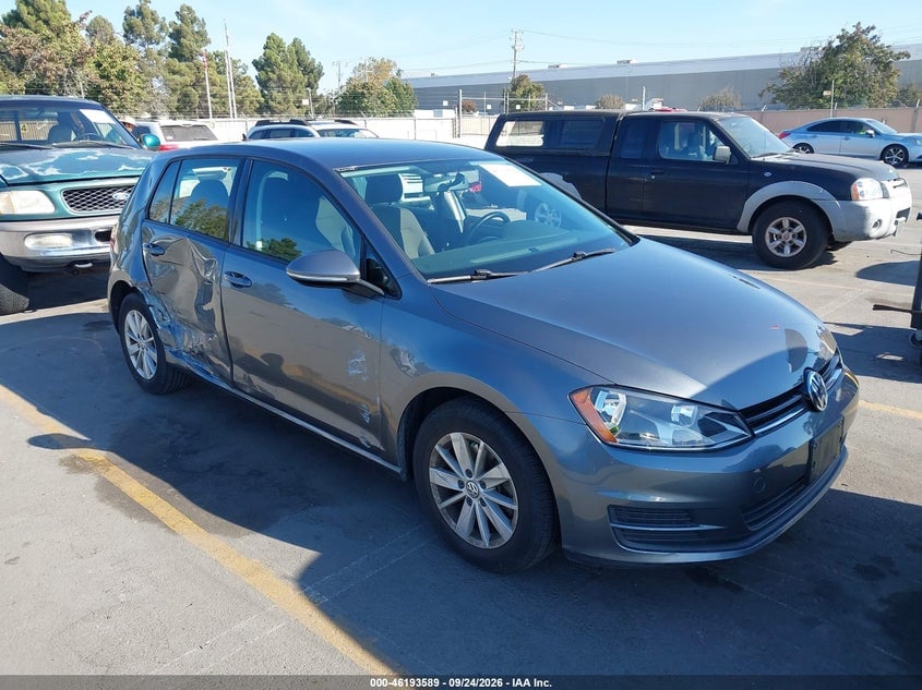 2017 VOLKSWAGEN GOLF TSI S 4-DOOR/TSI SE 4-DOOR/TSI SEL 4-DOOR/TSI WOLFSBURG EDITION 4-DOOR | 3VW217AU5HM022808 | UPCARS