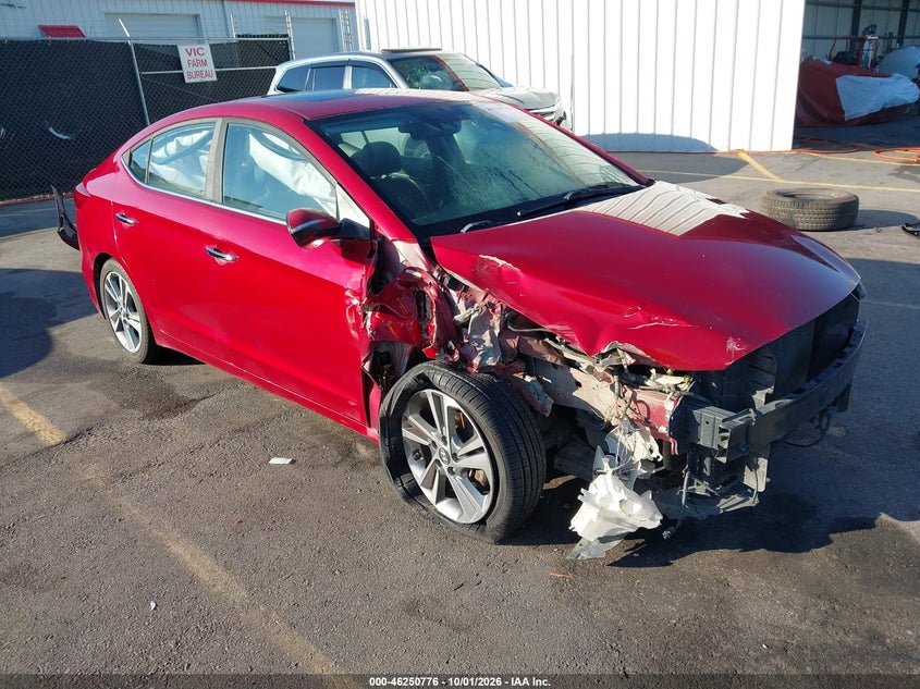 2017 HYUNDAI ELANTRA LIMITED | KMHD84LF5HU127506 | UPCARS