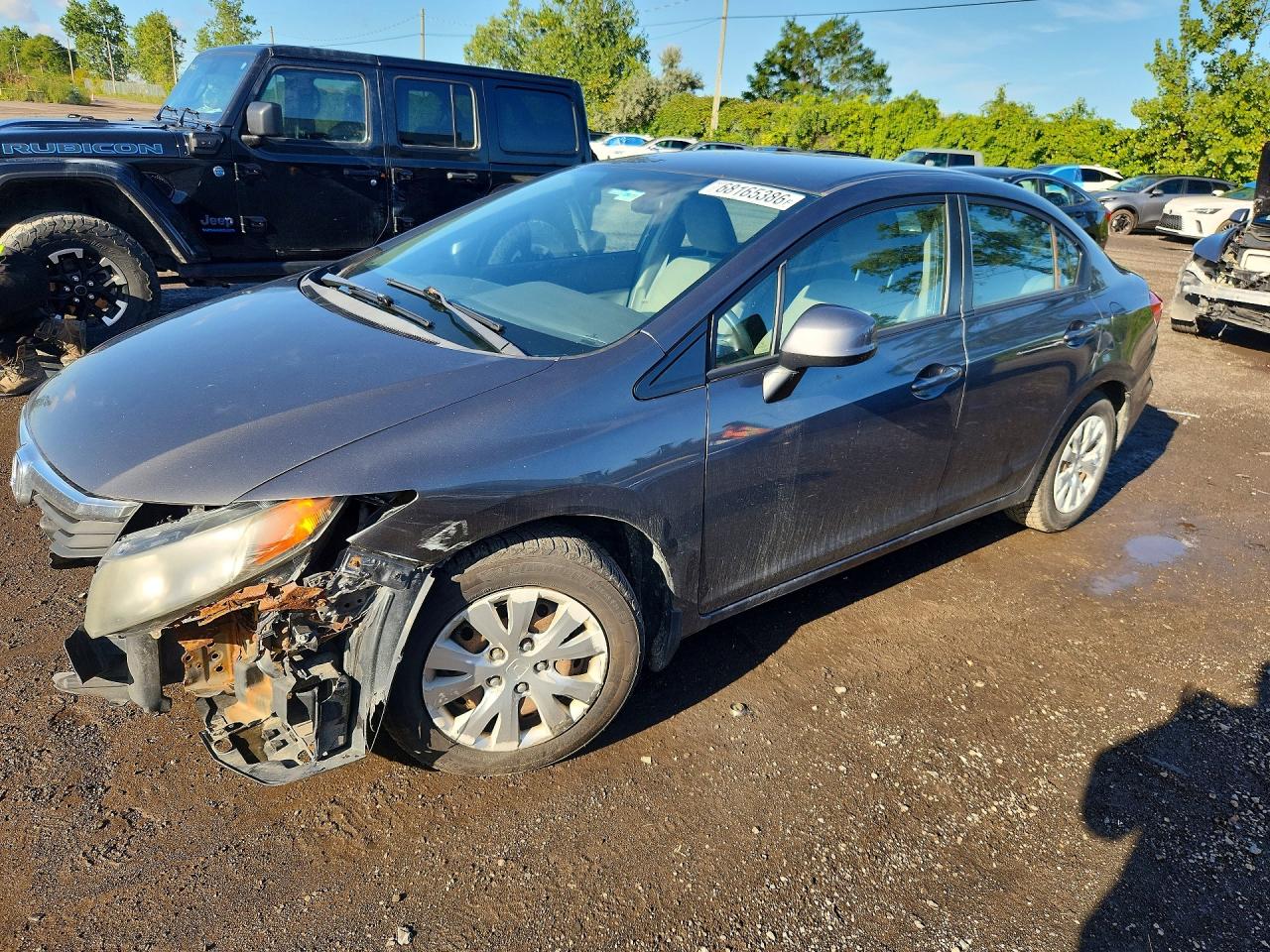 2012 HONDA CIVIC LX | 2HGFB2E4XCH010936 | UPCARS