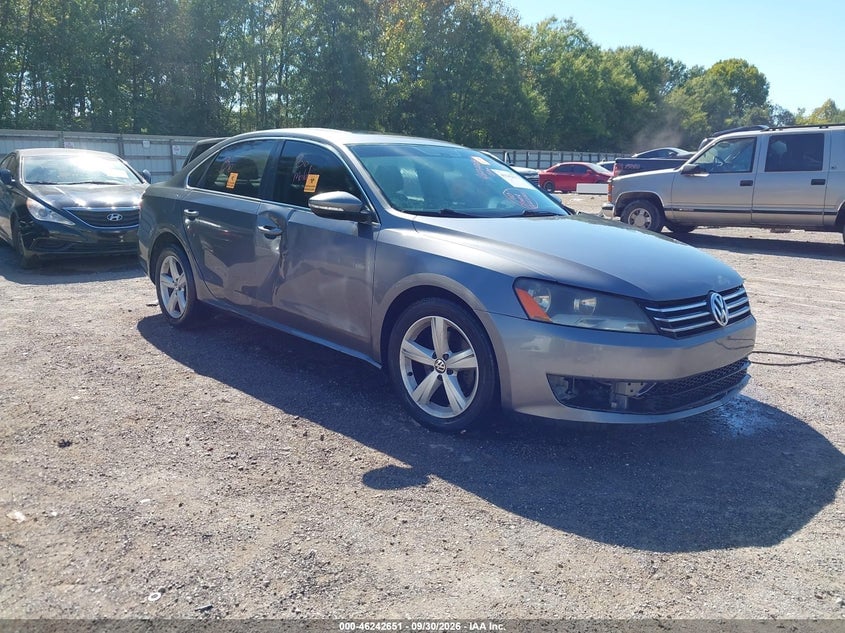 2012 VOLKSWAGEN PASSAT 2.5L SE | 1VWBP7A32CC060867 | UPCARS