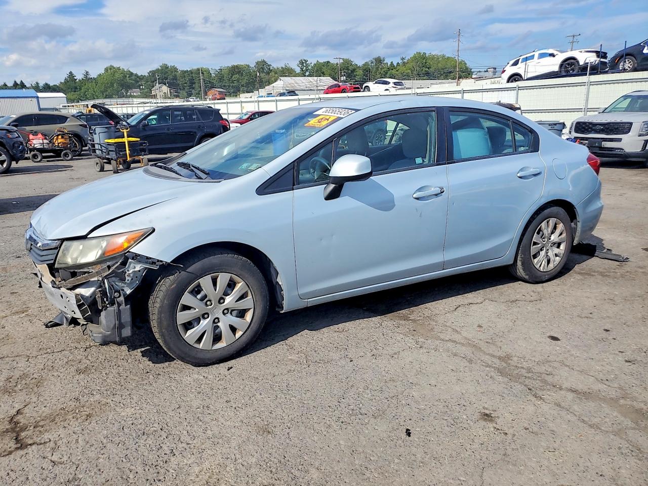 2012 HONDA CIVIC LX | 2HGFB2F55CH559340 | UPCARS