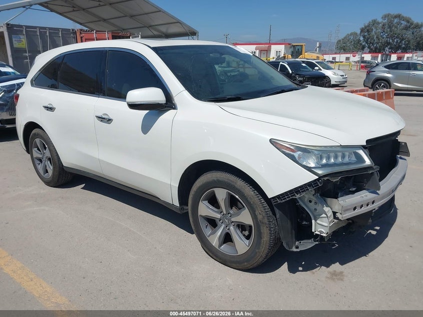 2016 ACURA MDX ACURAWATCH PLUS PACKAGE | 5FRYD3H27GB015281 | UPCARS