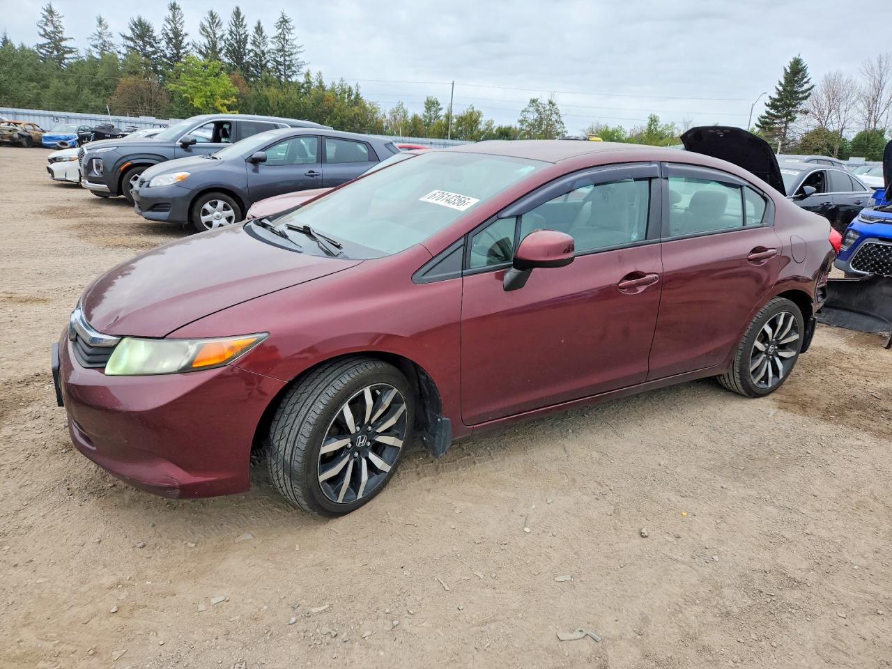 2012 HONDA CIVIC LX | 2HGFB2F48CH060572 | UPCARS