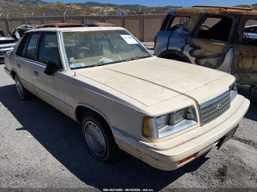 1986 PLYMOUTH CARAVELLE | 1P3BJ36K0GC293844 | UPCARS