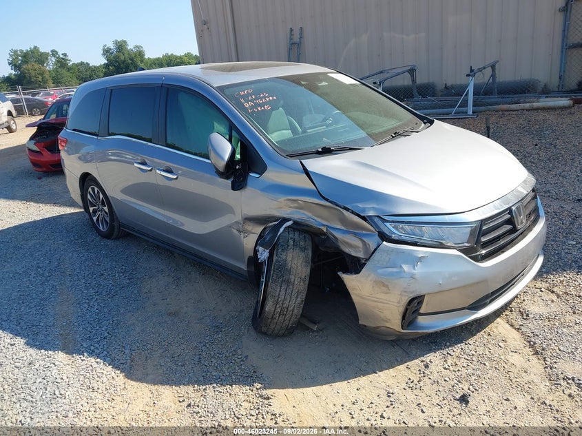 2022 HONDA ODYSSEY EX-L | 5FNRL6H76NB019132 | UPCARS