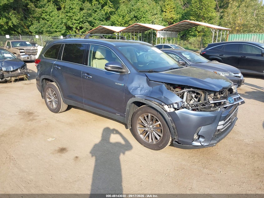 2019 TOYOTA HIGHLANDER HYBRID XLE | 5TDJGRFH5KS076492 | UPCARS