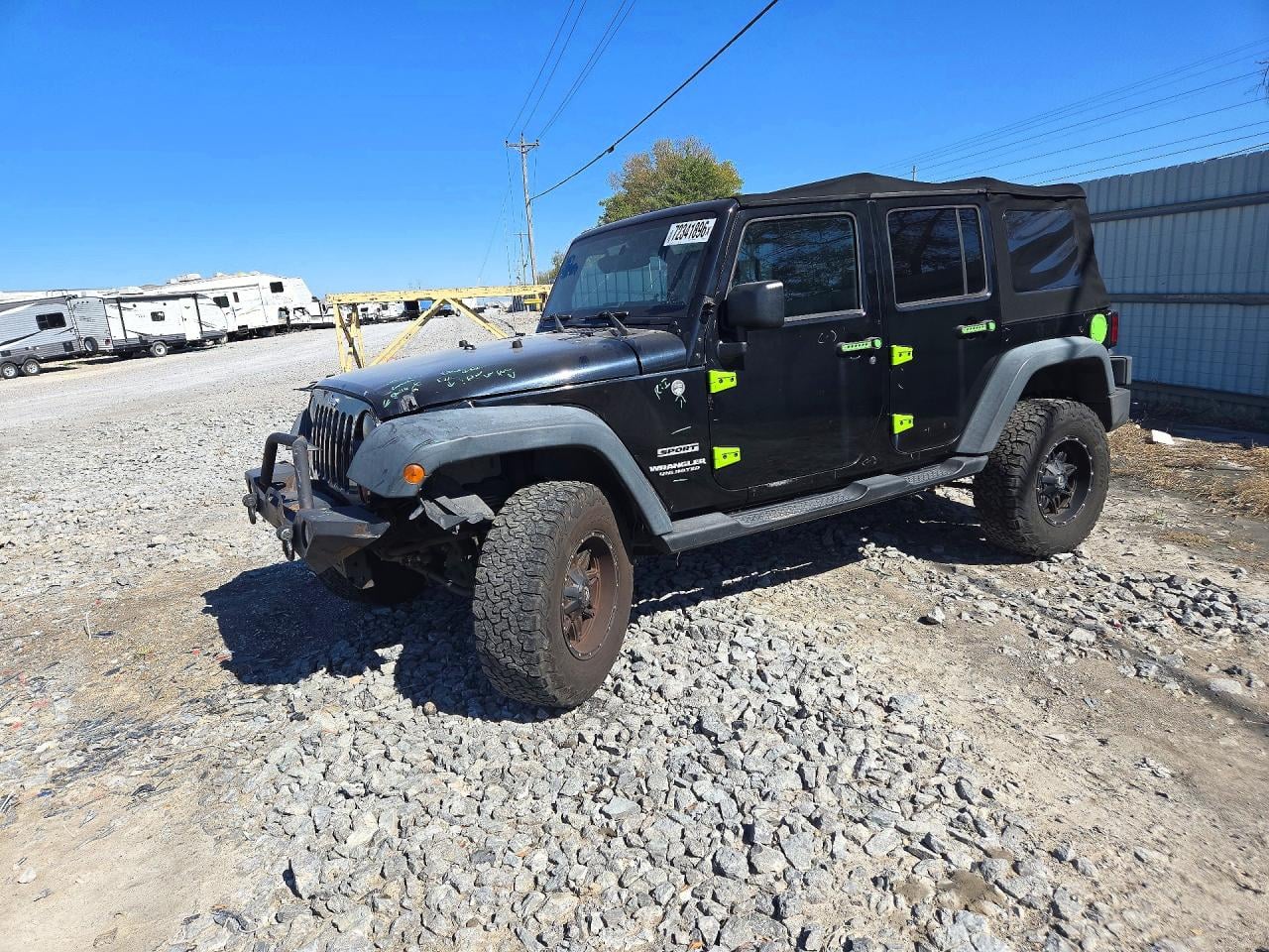 2012 JEEP WRANGLER SPORT | 1C4BJWDG9CL281654 | UPCARS