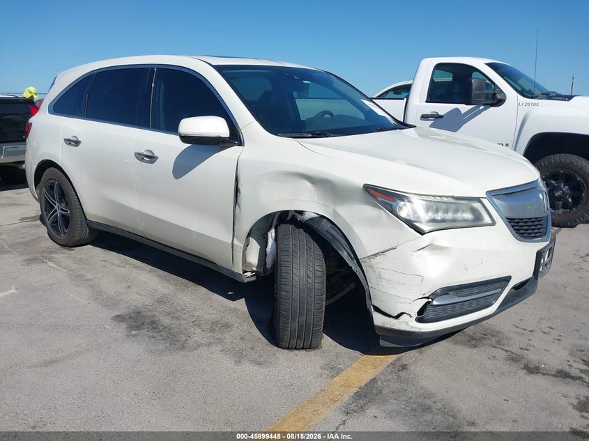 2016 ACURA MDX TECHNOLOGY   ACURAWATCH PLUS PACKAGES/TECHNOLOGY PACKAGE | 5FRYD3H40GB014314 | UPCARS