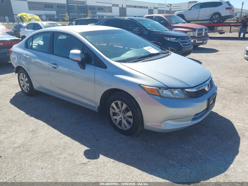 2012 HONDA CIVIC LX | 19XFB2F55CE319733 | UPCARS