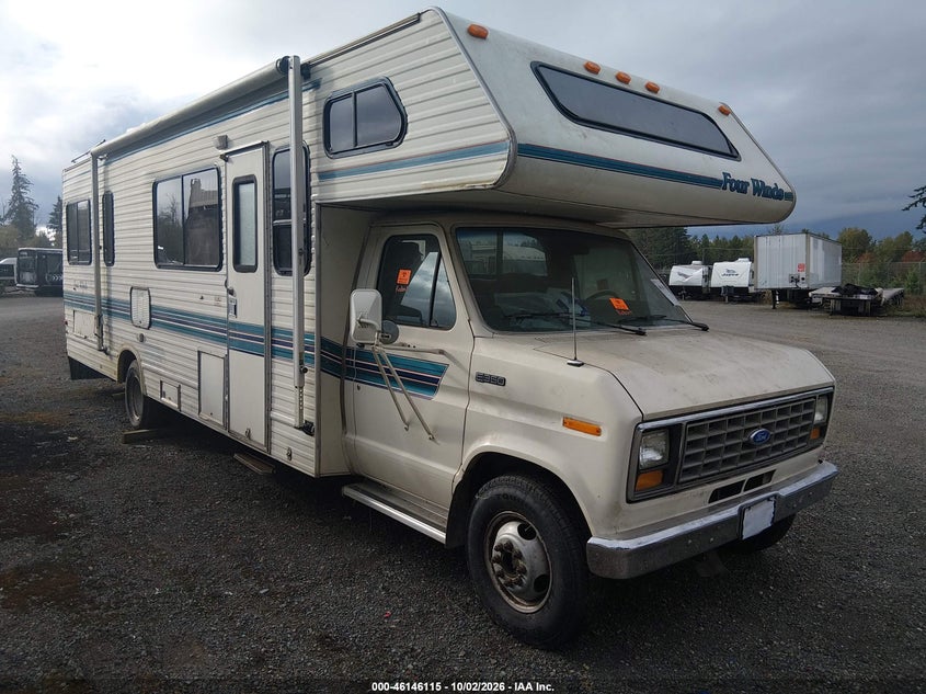 1991 FORD ECONOLIN E350 CUTAWAY VAN | 1FDKE30G0MHB06704 | UPCARS