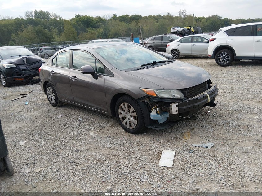 2012 HONDA CIVIC LX | 19XFB2F56CE053672 | UPCARS