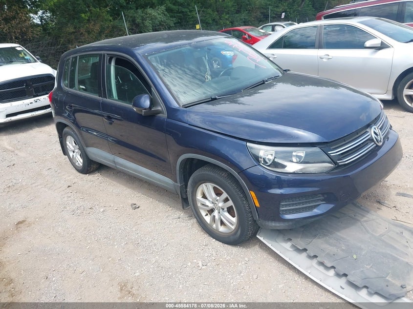 2013 VOLKSWAGEN TIGUAN S | WVGAV7AX1DW556598 | UPCARS
