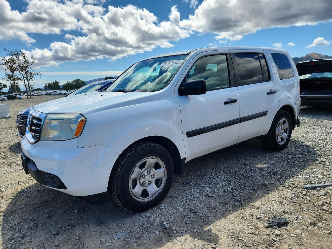 2013 HONDA PILOT LX | 5FNYF3H26DB001167 | UPCARS