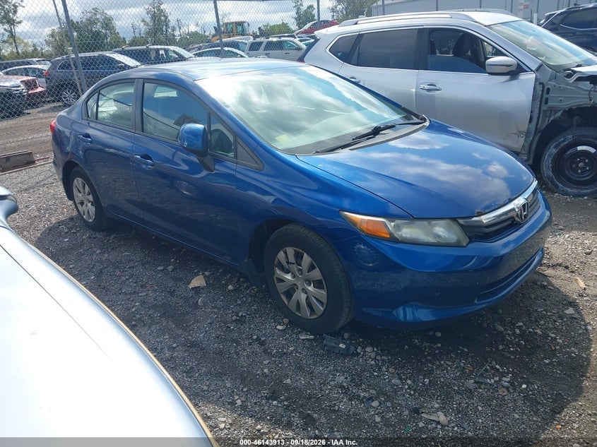 2012 HONDA CIVIC LX | 19XFB2F59CE002327 | UPCARS