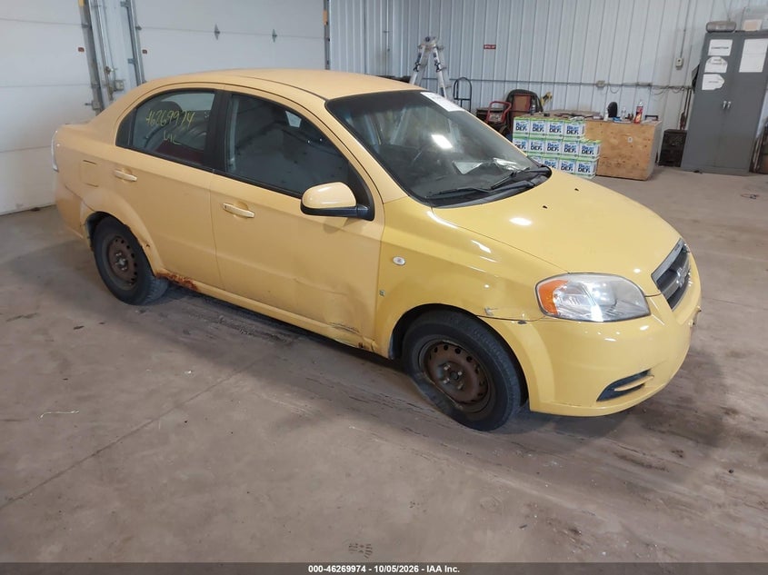 2008 CHEVROLET AVEO LS | KL1TD56668B237609 | UPCARS