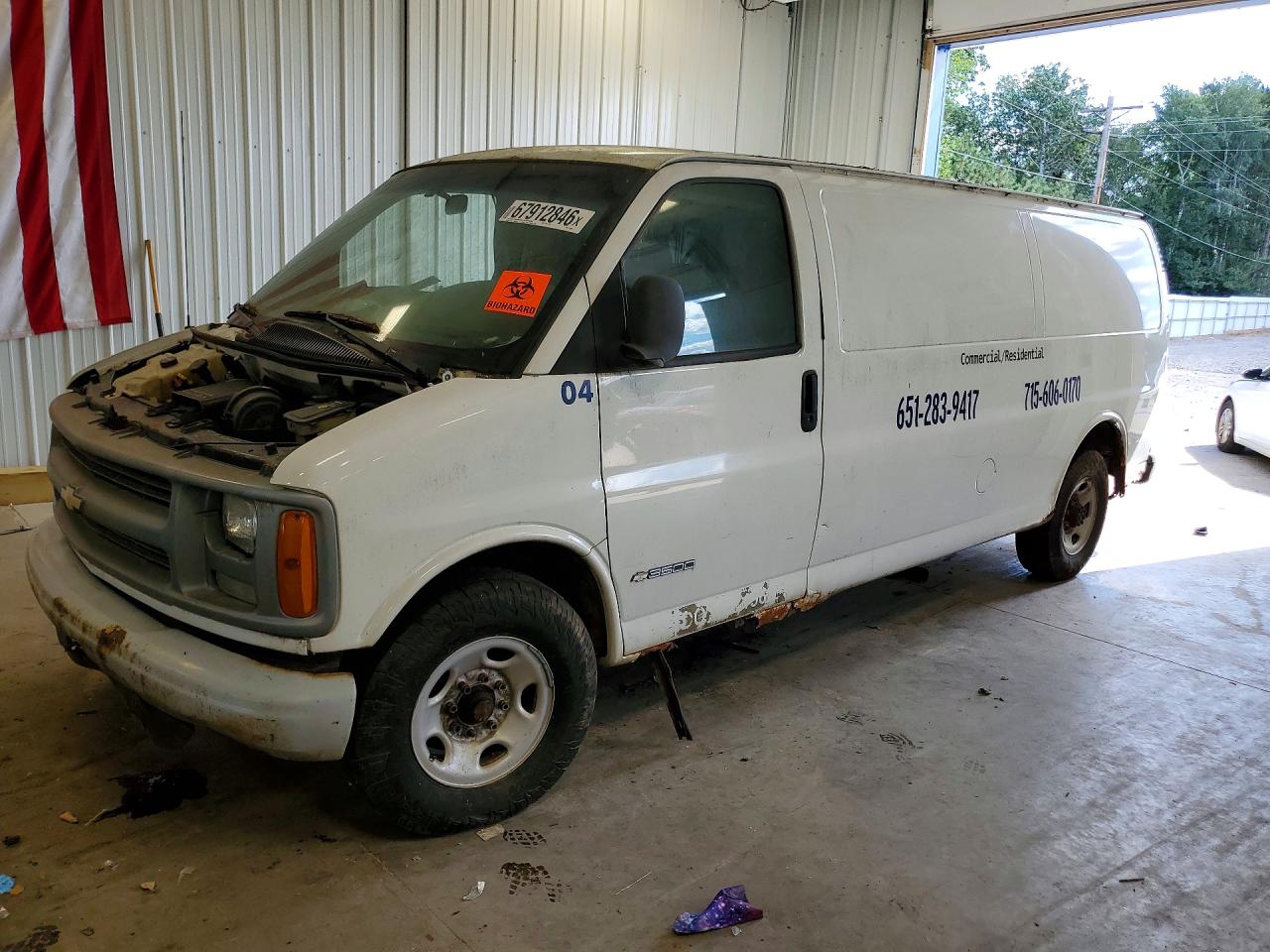 2001 CHEVROLET EXPRESS | 1GCHG39R111174964 | UPCARS