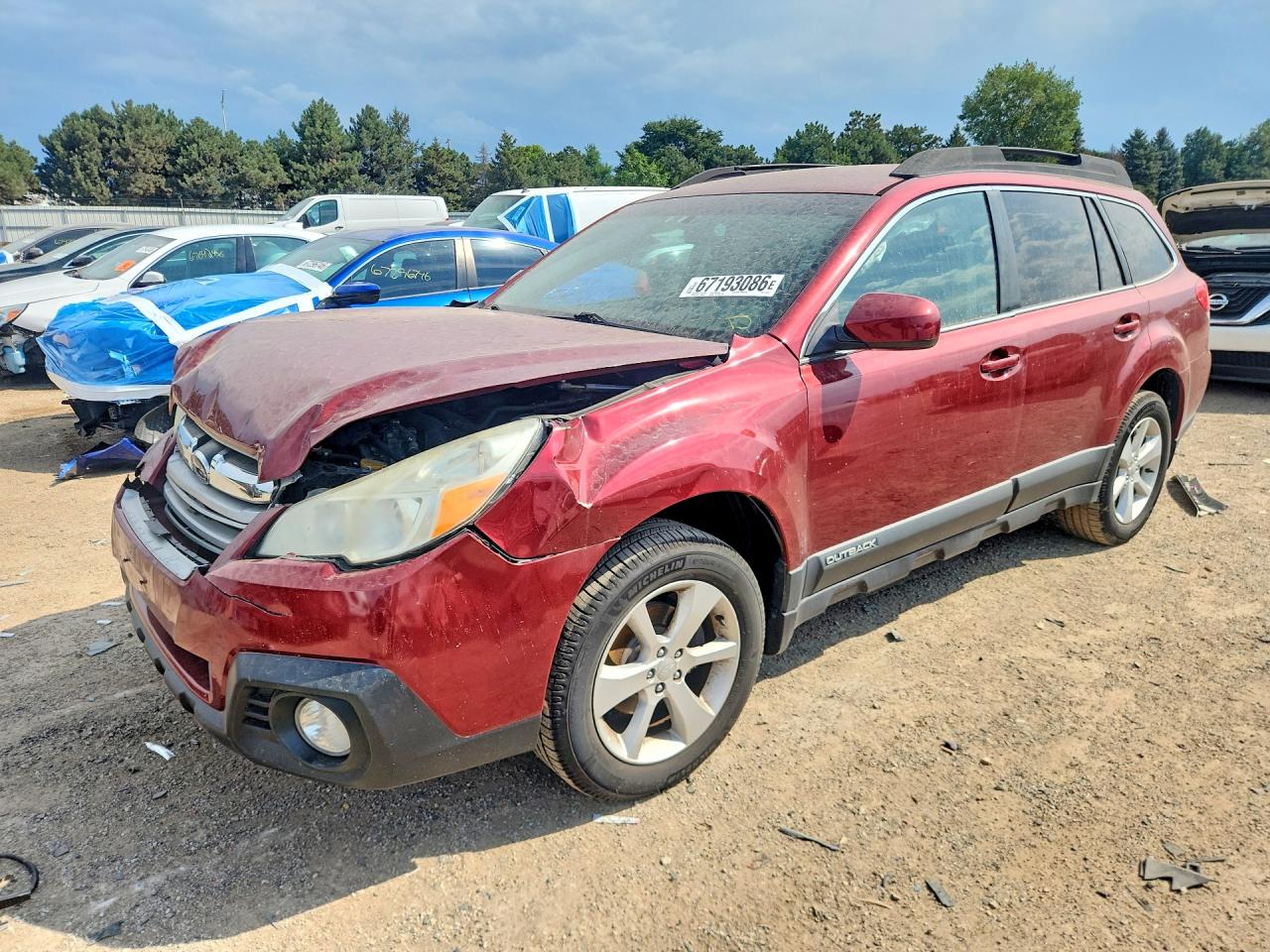 2013 SUBARU OUTBACK 2.5I PREMIUM | 4S4BRCCC6D3247383 | UPCARS