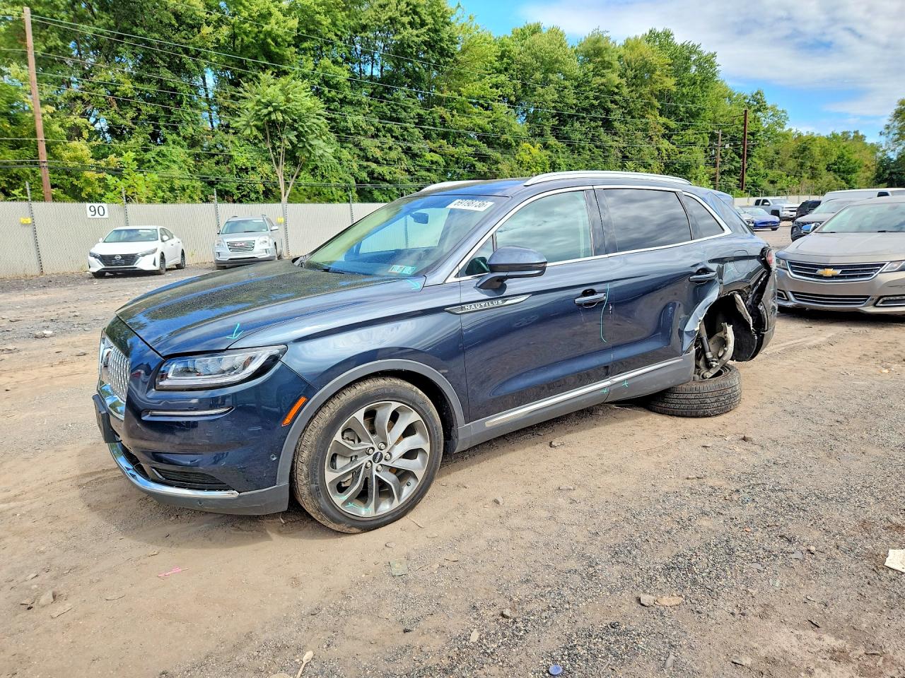 2022 LINCOLN NAUTILUS RESERVE | 2LMPJ8K90NBL00052 | UPCARS