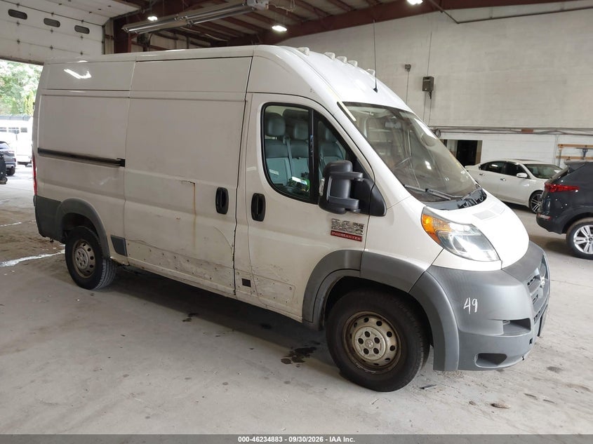 2018 RAM PROMASTER 2500 HIGH ROOF 136 WB | 3C6TRVCG8JE144470 | UPCARS