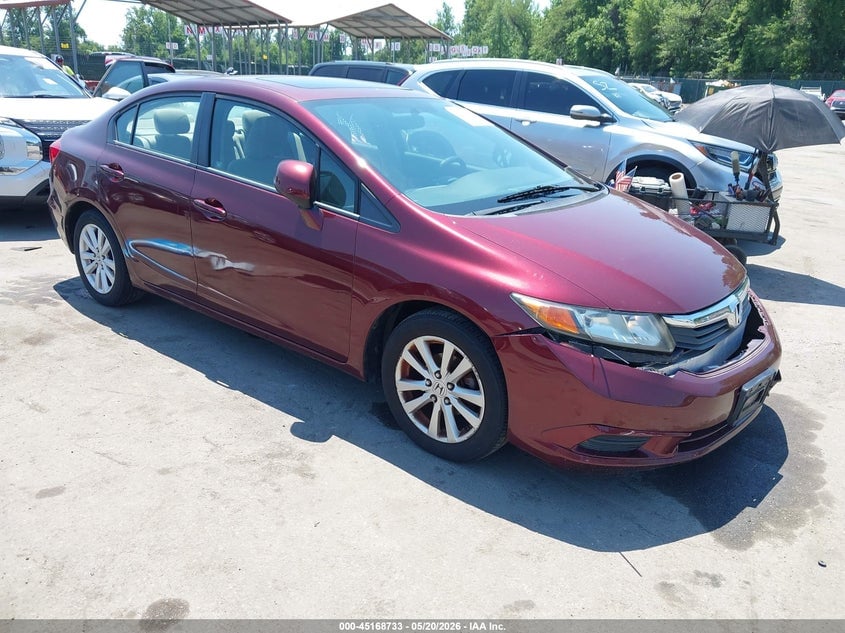 2012 HONDA CIVIC EX | 2HGFB2F87CH509016 | UPCARS