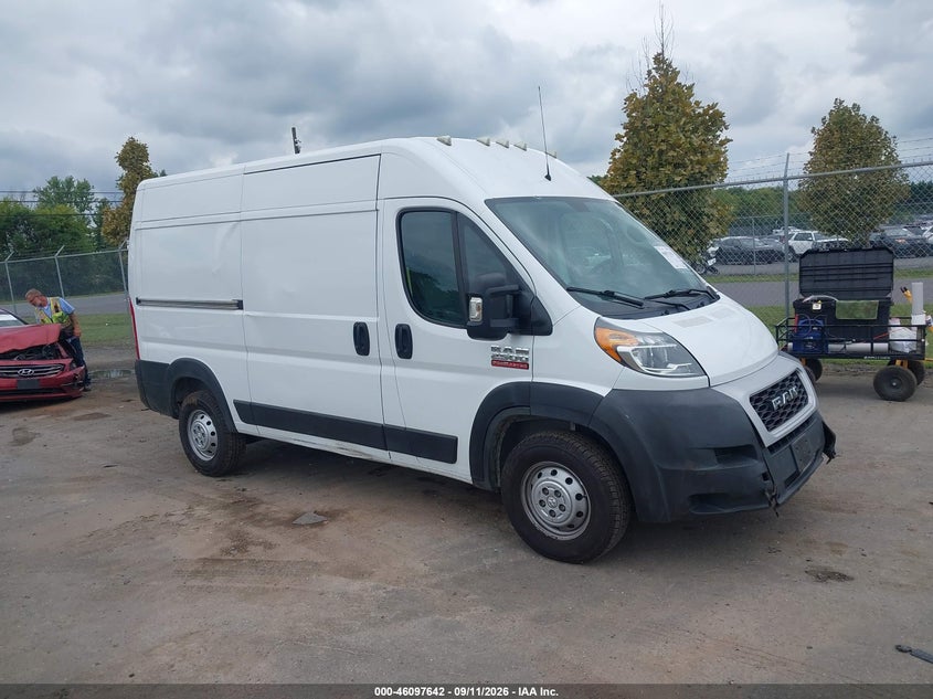 2021 RAM PROMASTER 2500 HIGH ROOF 136 WB | 3C6LRVCG4ME590815 | UPCARS