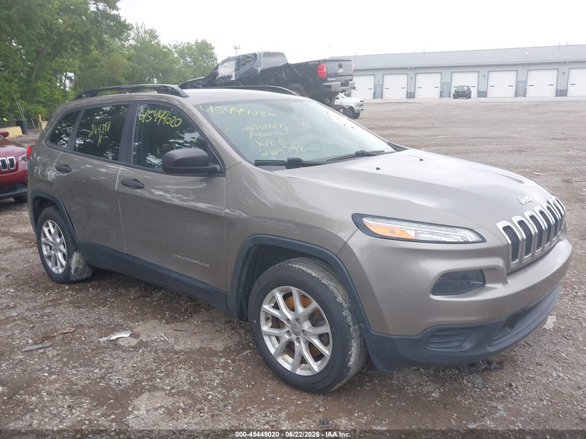 2016 JEEP CHEROKEE SPORT | 1C4PJLAB1GW264798 | UPCARS