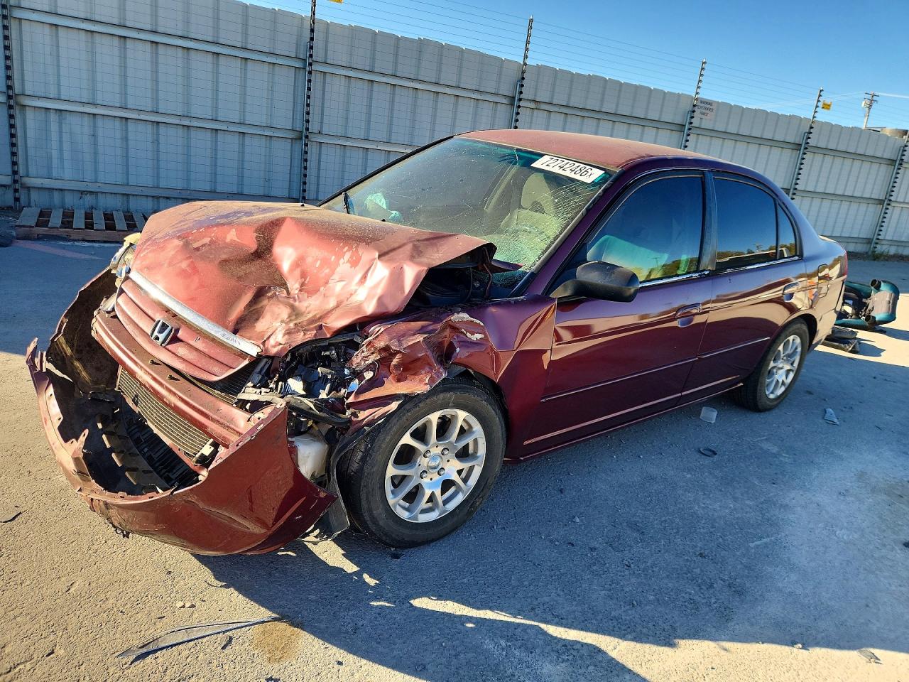 2003 HONDA CIVIC LX | JHMES16573S002330 | UPCARS