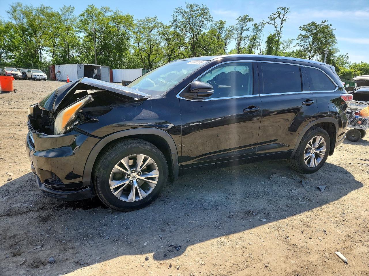 2014 TOYOTA HIGHLANDER XLE | 5TDJKRFH8ES027371 | UPCARS