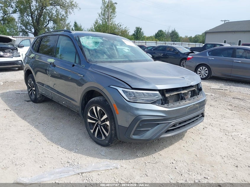 2022 VOLKSWAGEN TIGUAN 2.0T S | 3VV0B7AX7NM075993 | UPCARS