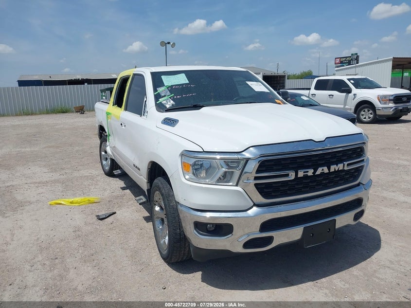 2022 RAM 1500 BIG HORN  4X4 5'7 BOX | 1C6RRFFG0NN440113 | UPCARS